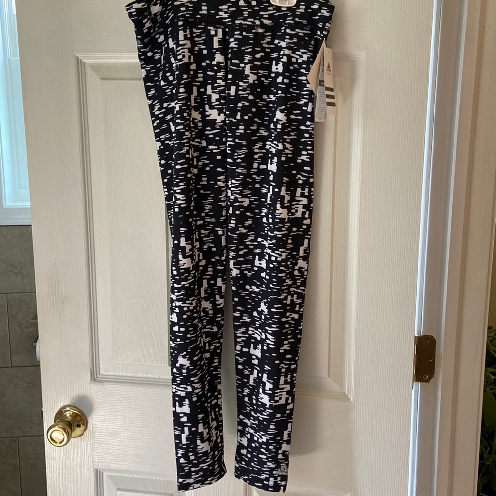 Women’s Adidas white/black tights small